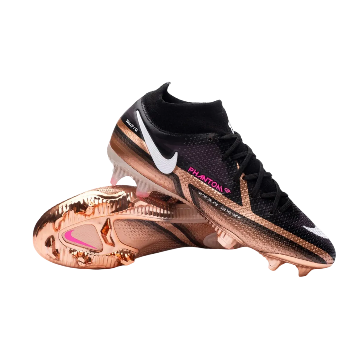 Nike Phantom GT2 Elite DF FG Black Gold - Goatkits Boots