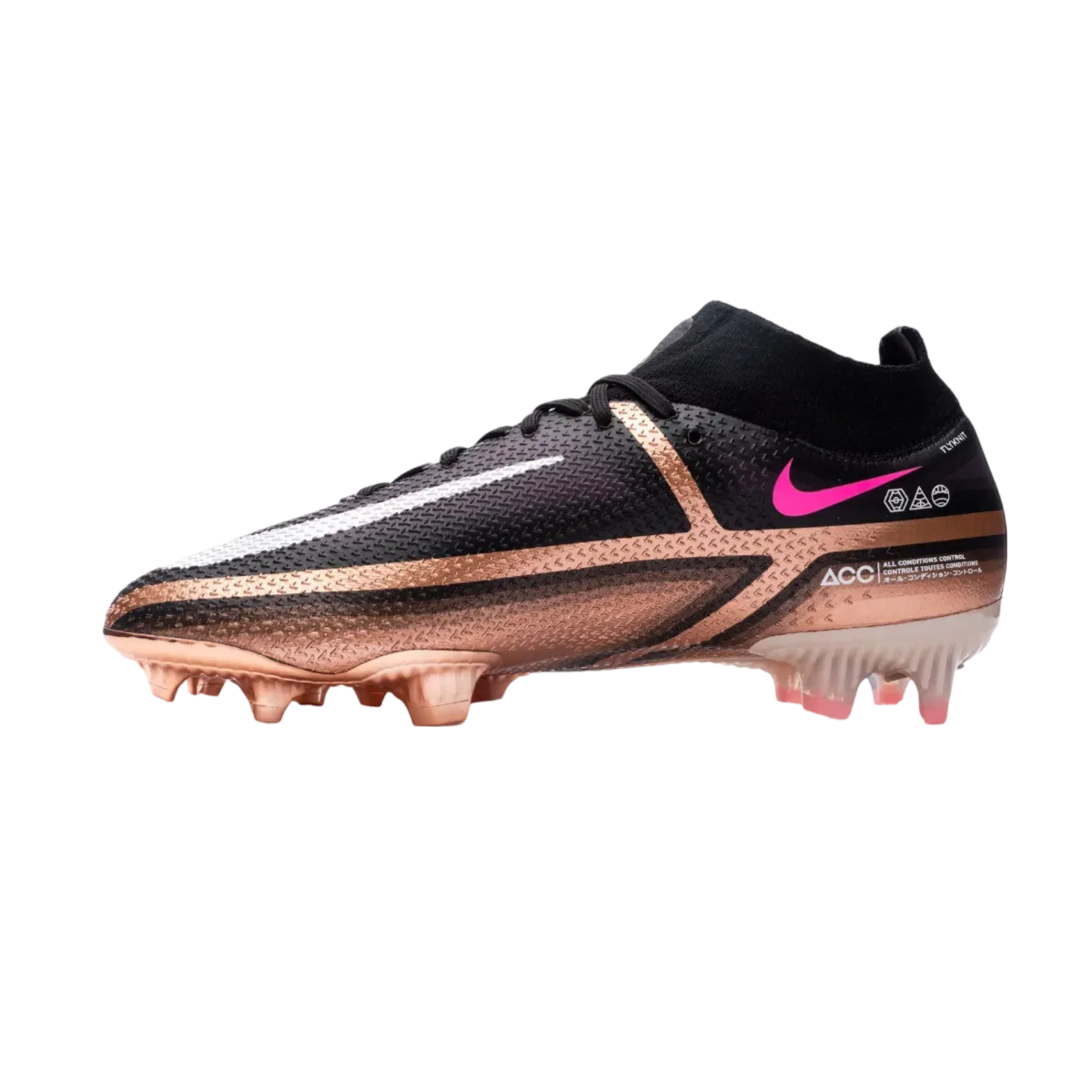 Nike Phantom GT2 Elite DF FG Black Gold - Goatkits Boots