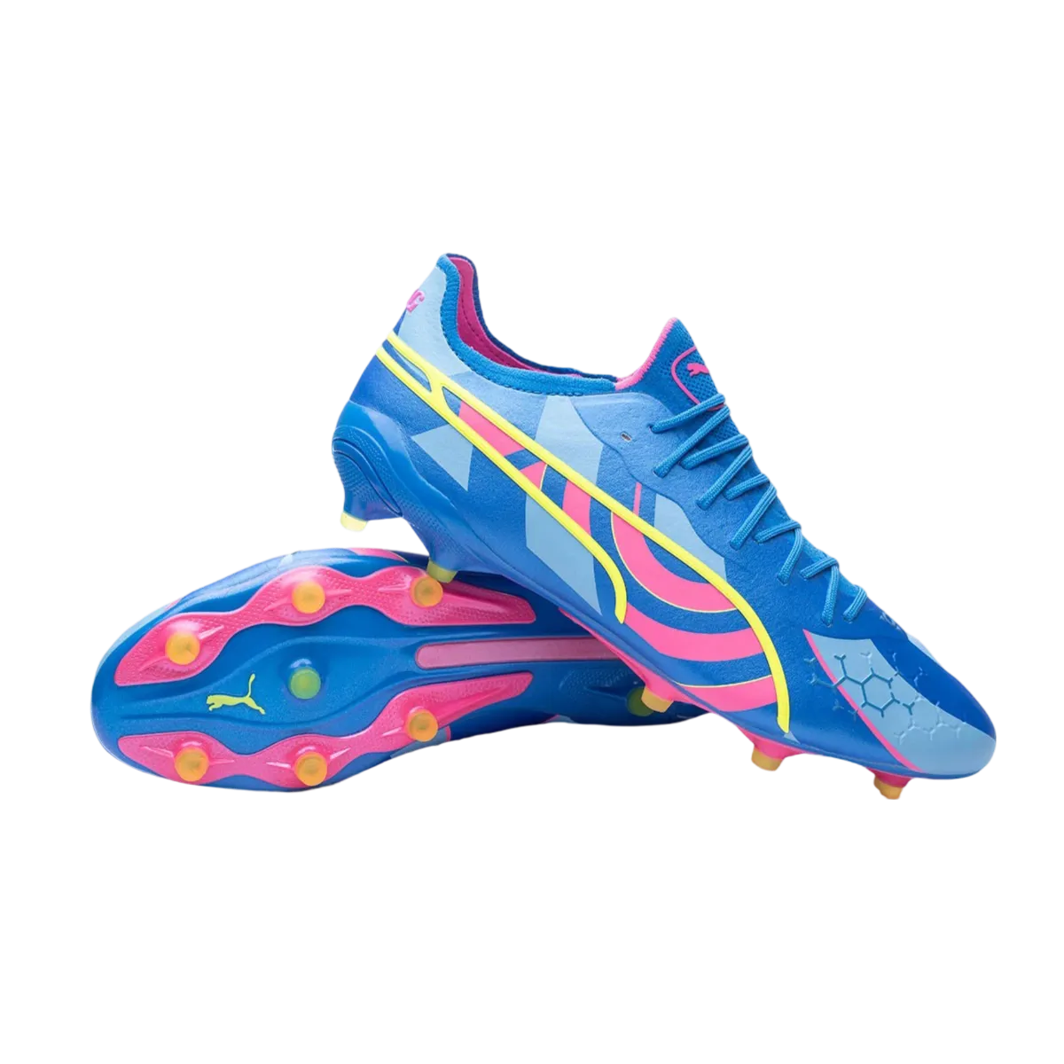 Puma King Ultimate FG/AG Blue Pink - Goatkits Boots