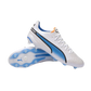 Puma King Ultimate FG/AG White Blue - Goatkits Boots