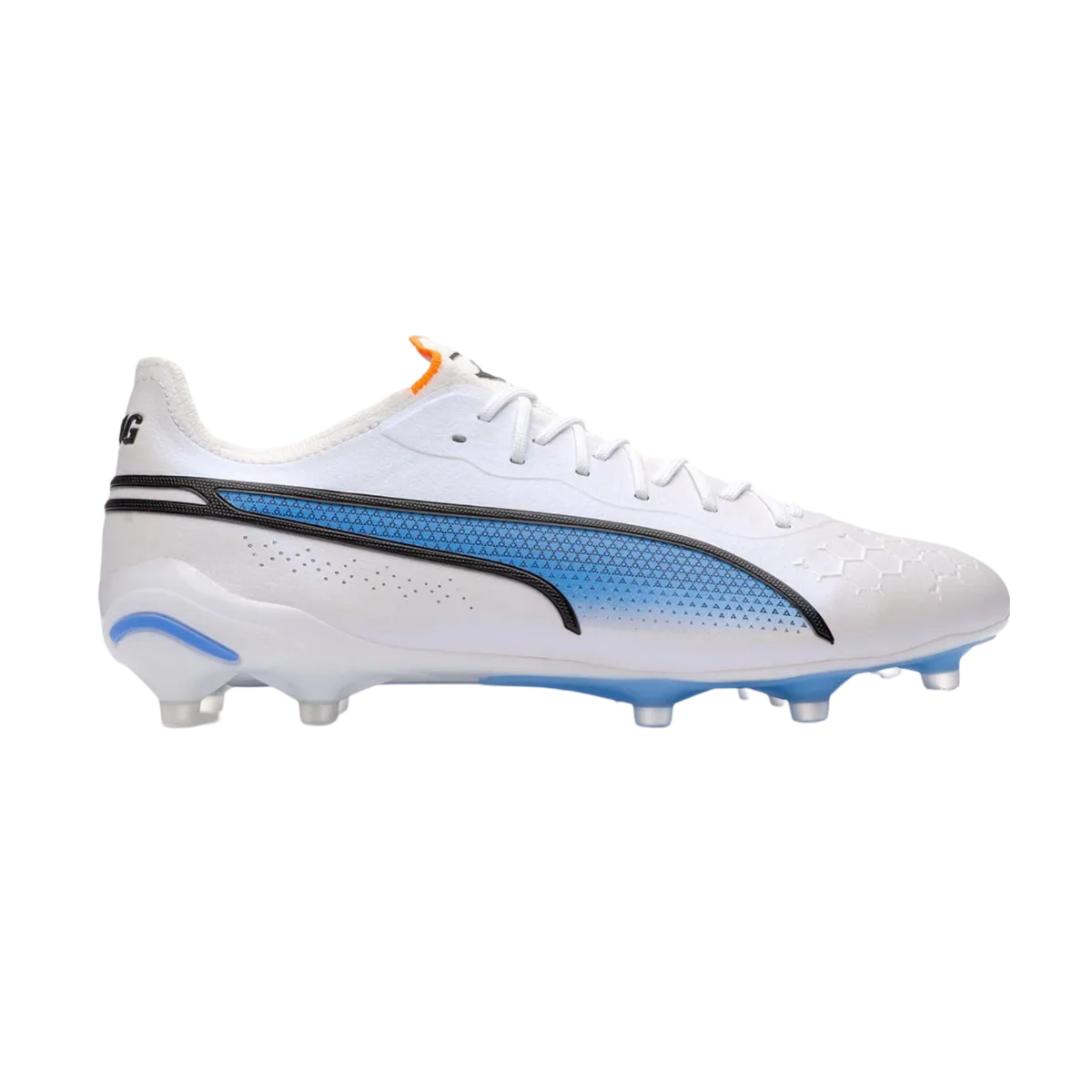 Puma King Ultimate FG/AG White Blue - Goatkits Boots