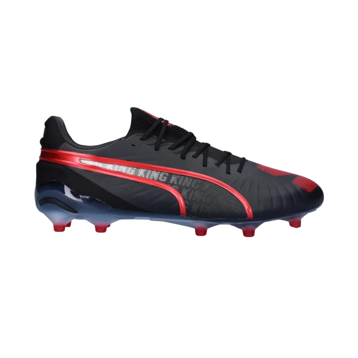 Puma King Ultimate Launch Edition FG/AG Black Red - Goatkits Boots