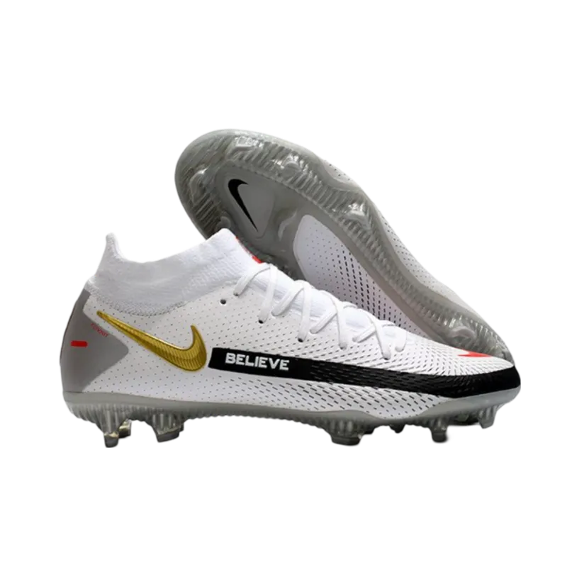 Nike Phantom GT Elite DF FG White Black Red Gold - Goatkits Boots