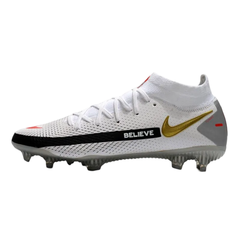 Nike Phantom GT Elite DF FG White Black Red Gold - Goatkits Boots