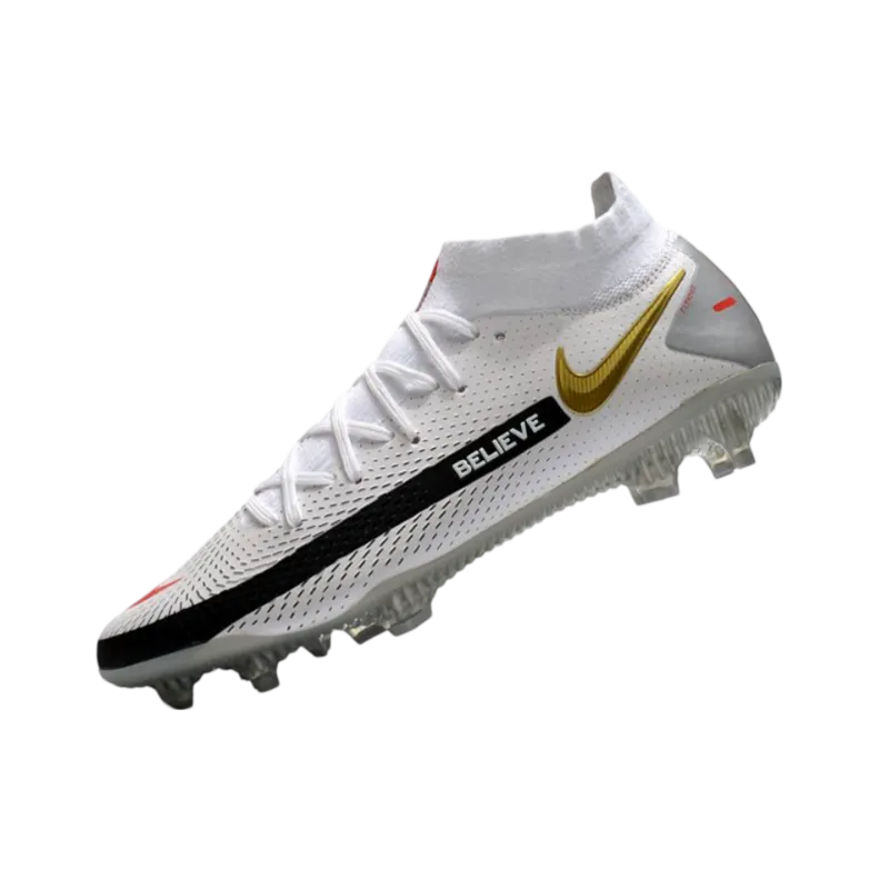 Nike Phantom GT Elite DF FG White Black Red Gold - Goatkits Boots