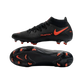 Nike Phantom GT Elite DF FG Black Red Chile Smoke Grey - Goatkits Boots