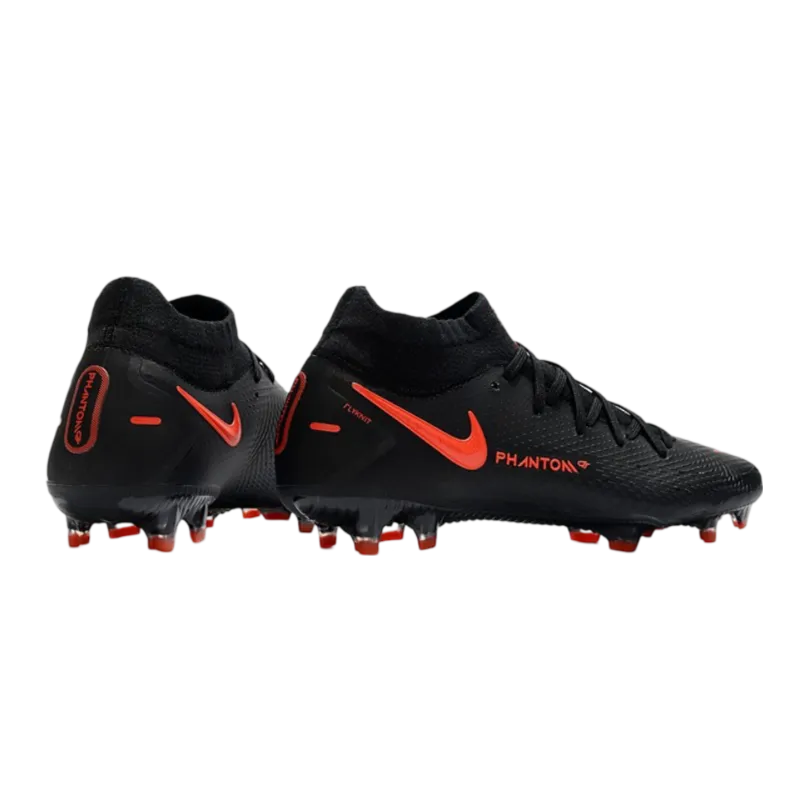 Nike Phantom GT Elite DF FG Black Red Chile Smoke Grey - Goatkits Boots