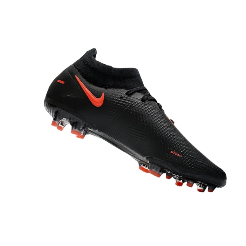 Nike Phantom GT Elite DF FG Black Red Chile Smoke Grey - Goatkits Boots