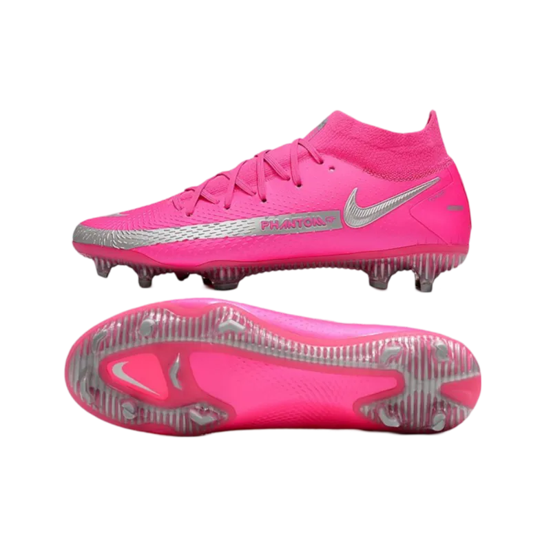 Nike Phantom GT Elite DF FG Pink Silver - Goatkits Boots