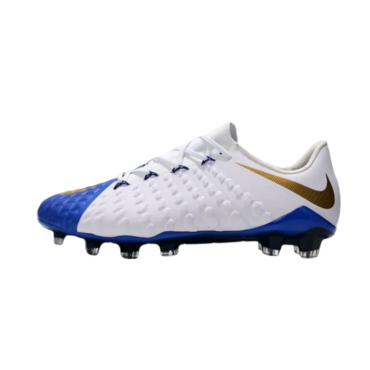 Nike Hypervenom Phantom III FG White Blue - Goatkits Boots