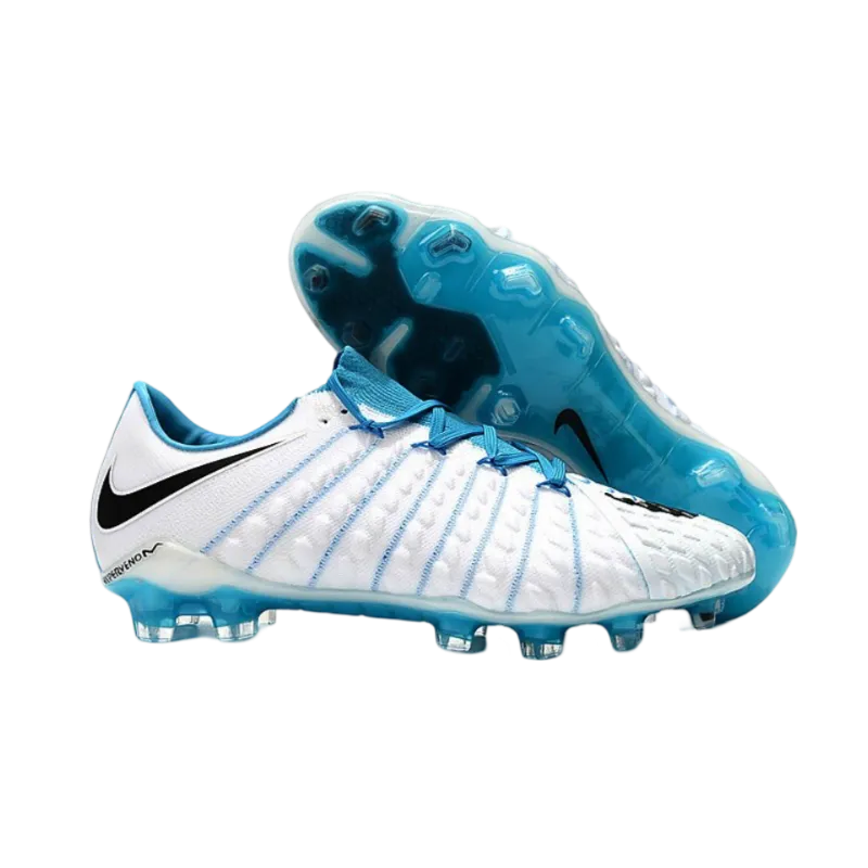 Nike Hypervenom Phantom III FG White Blue - Goatkits Boots