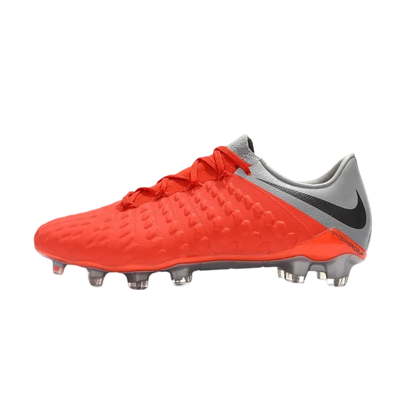 Nike Hypervenom Phantom III FG Red Grey - Goatkits Boots