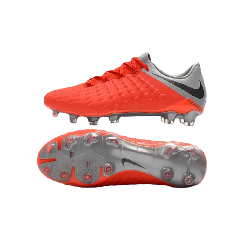 Nike Hypervenom Phantom III FG Red Grey - Goatkits Boots