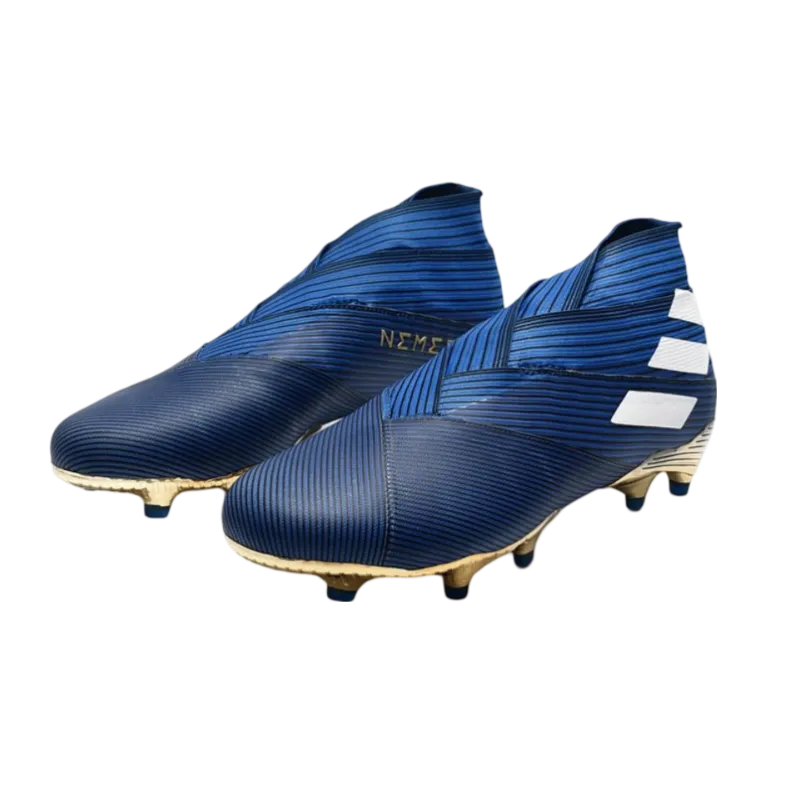 Adidas Nemeziz 19+ FG Bleu White Black - Goatkits Boots