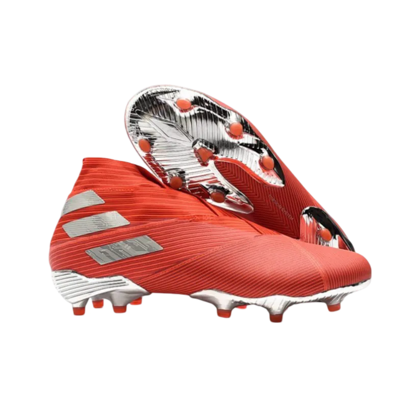 Adidas Nemeziz 19+ FG Red Silver - Goatkits Boots