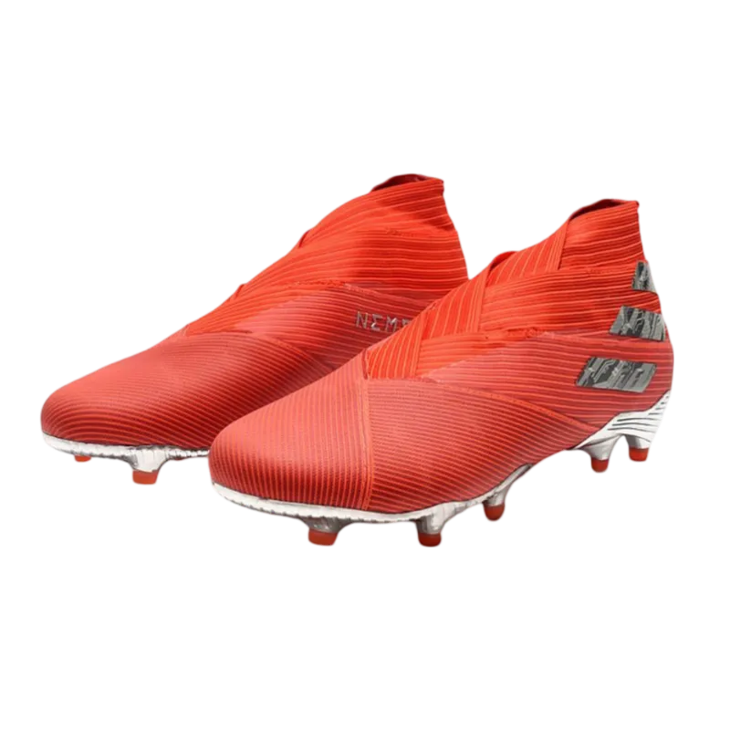 Adidas Nemeziz 19+ FG Red Silver - Goatkits Boots