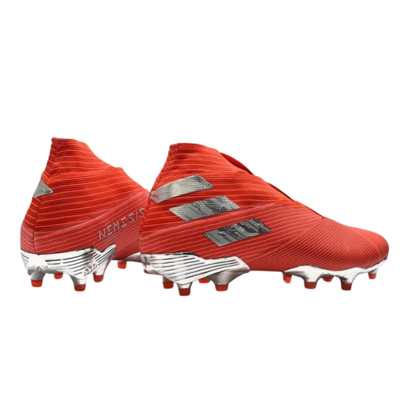 Adidas Nemeziz 19+ FG Red Silver - Goatkits Boots