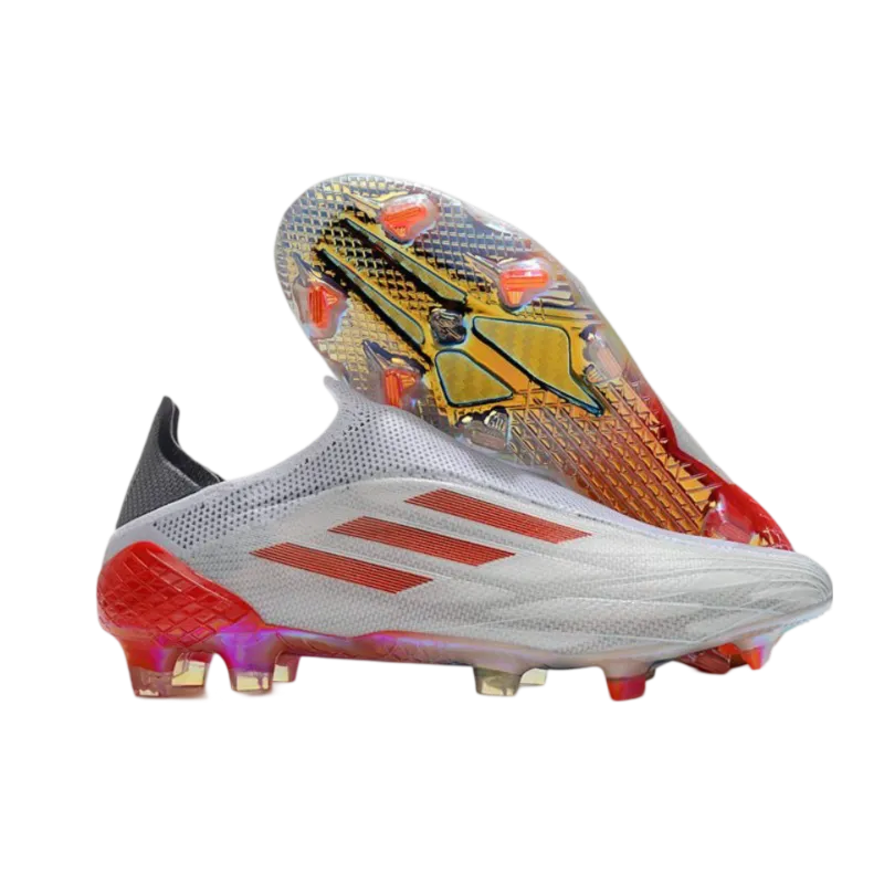 Adidas X Speedflow+ FG White Red - Goatkits Boots