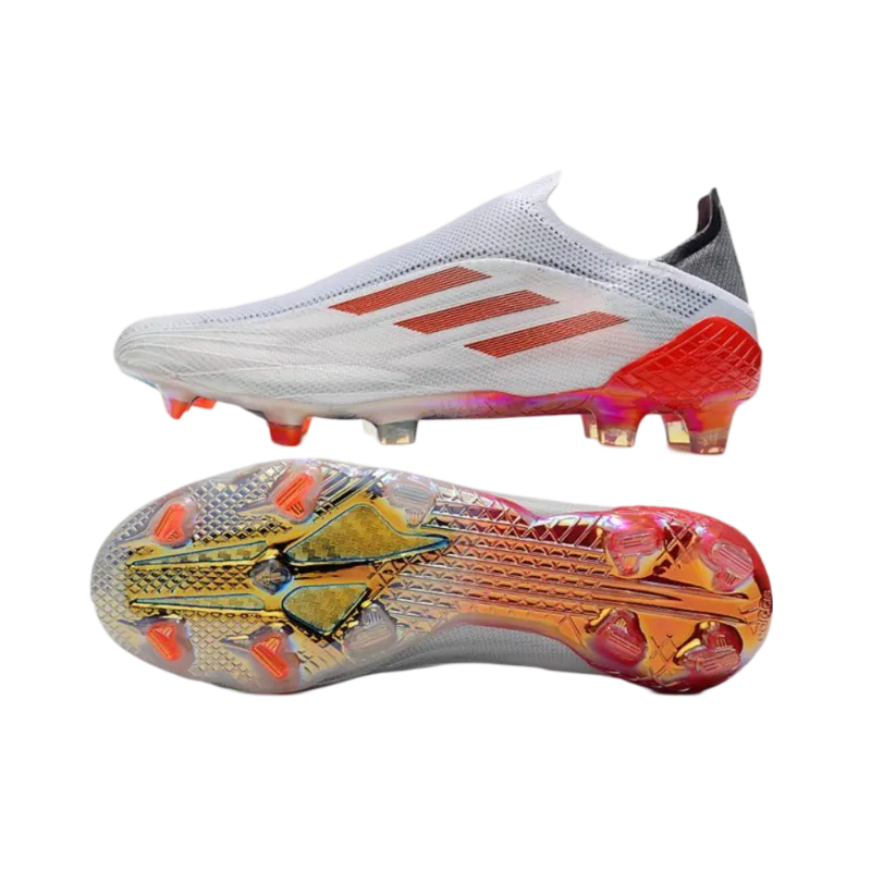 Adidas X Speedflow+ FG White Red - Goatkits Boots