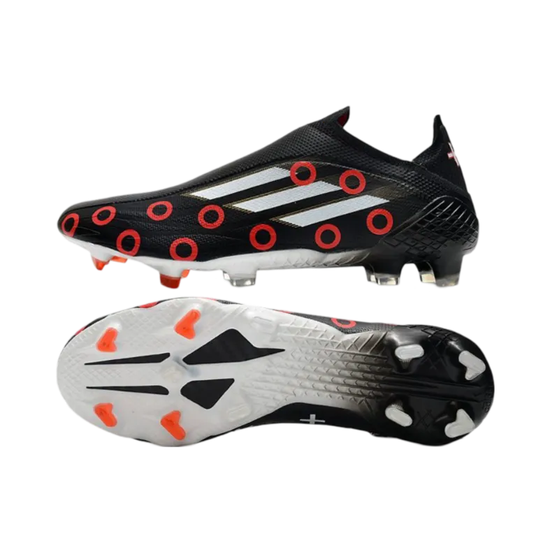 Adidas X Speedflow+ FG Black Red - Goatkits Boots