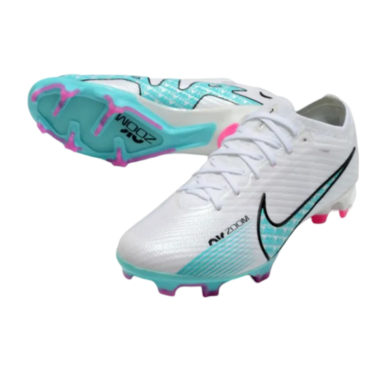 Nike Mercurial Vapor 14 Elite FG White Blue - Goatkits Boots