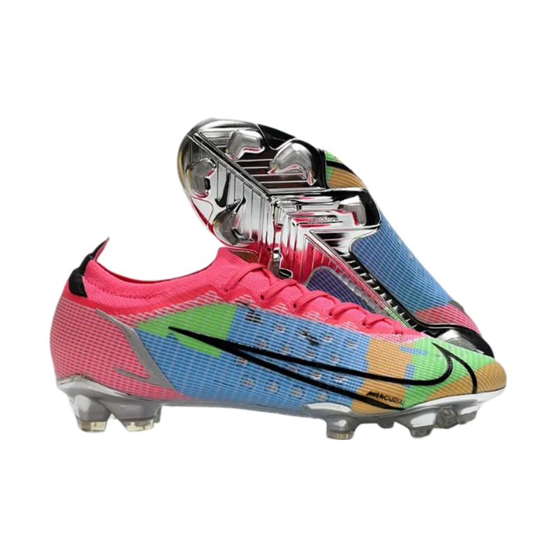 Nike Mercurial Vapor 14 Elite FG Bleu Pink Green - Goatkits Boots