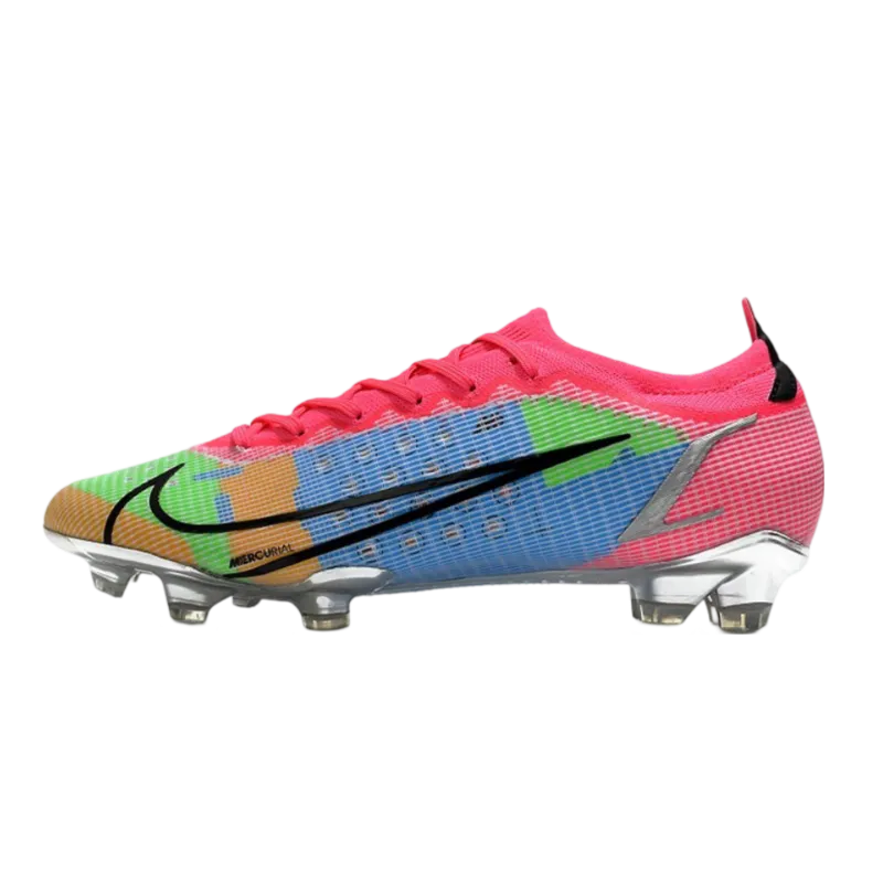 Nike Mercurial Vapor 14 Elite FG Bleu Pink Green - Goatkits Boots