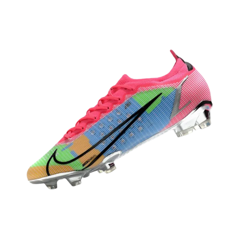 Nike Mercurial Vapor 14 Elite FG Bleu Pink Green - Goatkits Boots