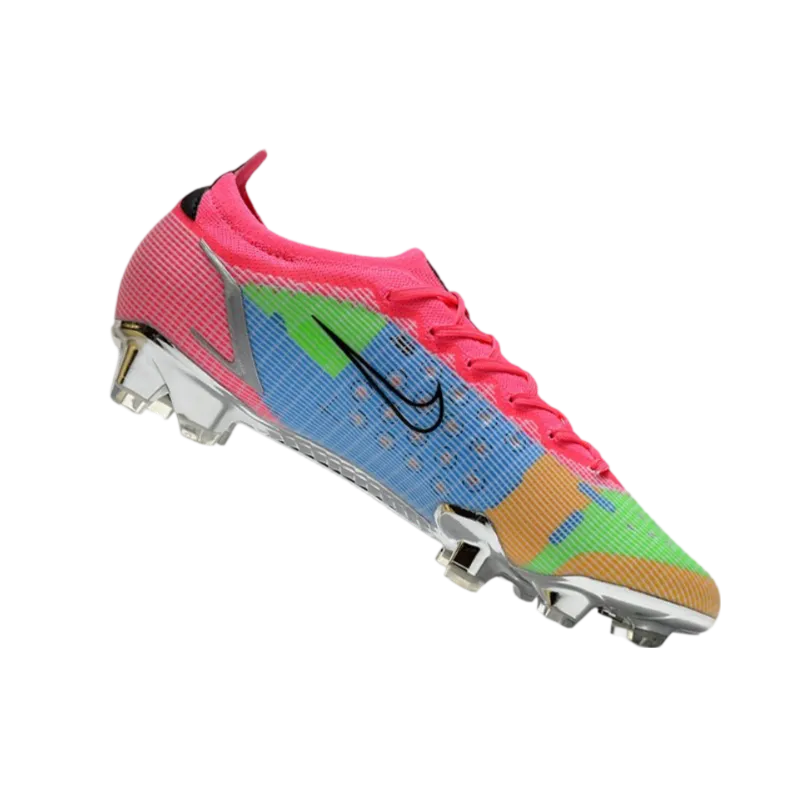 Nike Mercurial Vapor 14 Elite FG Bleu Pink Green - Goatkits Boots