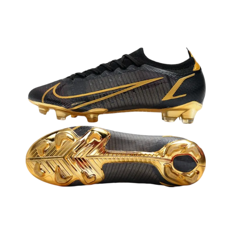 Nike Mercurial Vapor 14 Elite FG Black Gold - Goatkits Boots