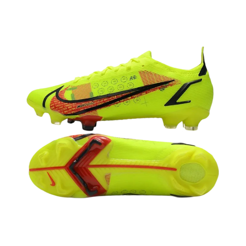 Nike Mercurial Vapor 14 Elite FG Volt Crimson Black - Goatkits Boots