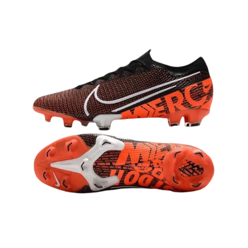 Nike Mercurial Vapor XIII 360 Elite FG Black White Orange  - Goatkits Boots