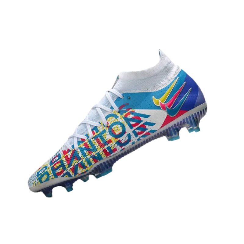 Nike Phantom GT Elite DF 3D FG White Blue Pink Yellow - Goatkits Boots