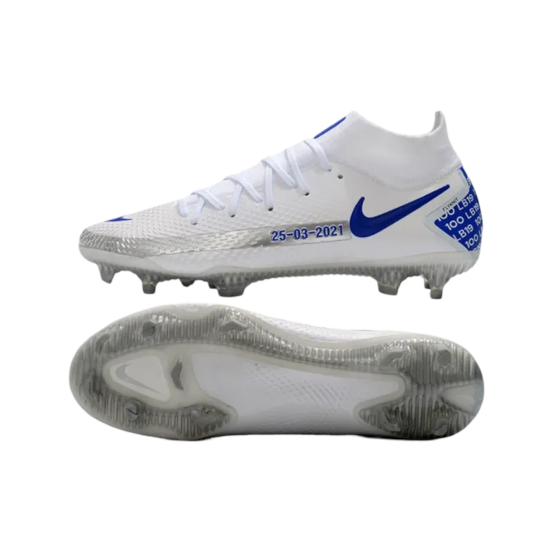 Nike Phantom GT Elite DF FG White Bleu - Goatkits Boots