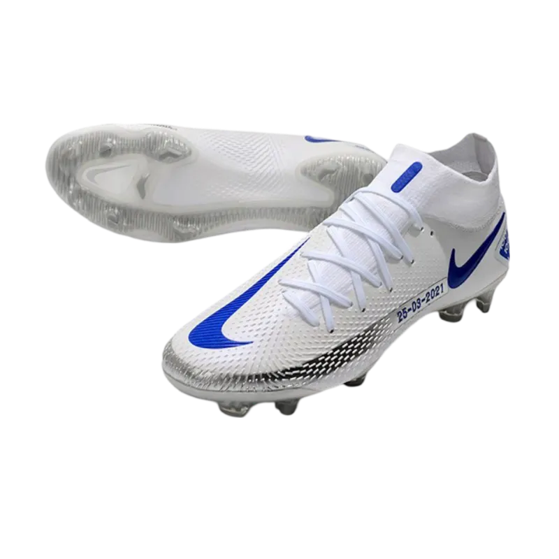 Nike Phantom GT Elite DF FG White Bleu - Goatkits Boots