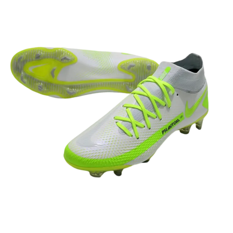 Nike Phantom GT Elite DF FG White Green - Goatkits Boots