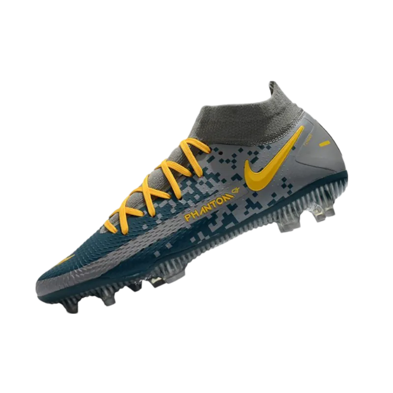 Nike Phantom GT Elite DF FG Grey Bleu Yellow - Goatkits Boots