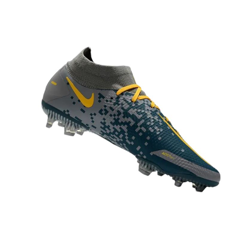 Nike Phantom GT Elite DF FG Grey Bleu Yellow - Goatkits Boots