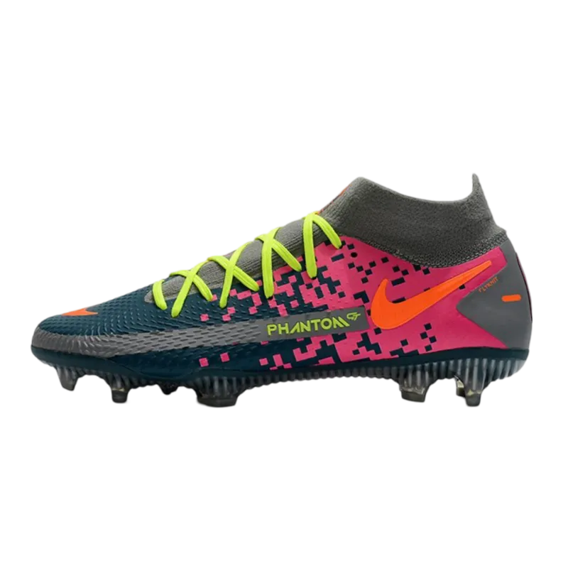 Nike Phantom GT Elite DF FG Grey Bleu Pink Orange - Goatkits Boots