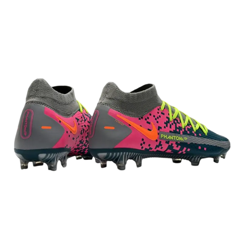 Nike Phantom GT Elite DF FG Grey Bleu Pink Orange - Goatkits Boots