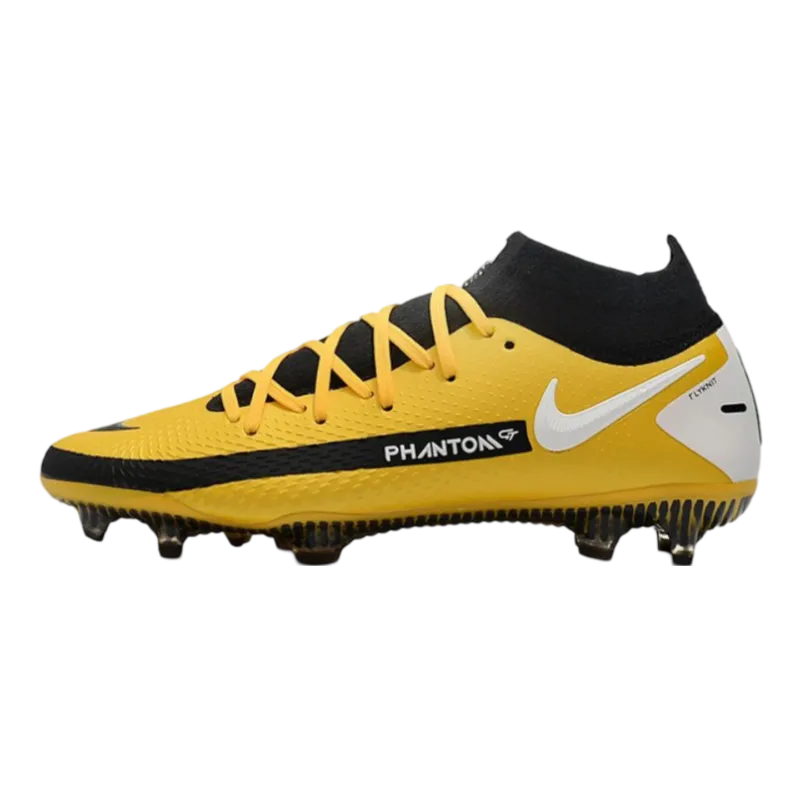 Nike Phantom GT Elite DF FG Yellow Black White - Goatkits Boots