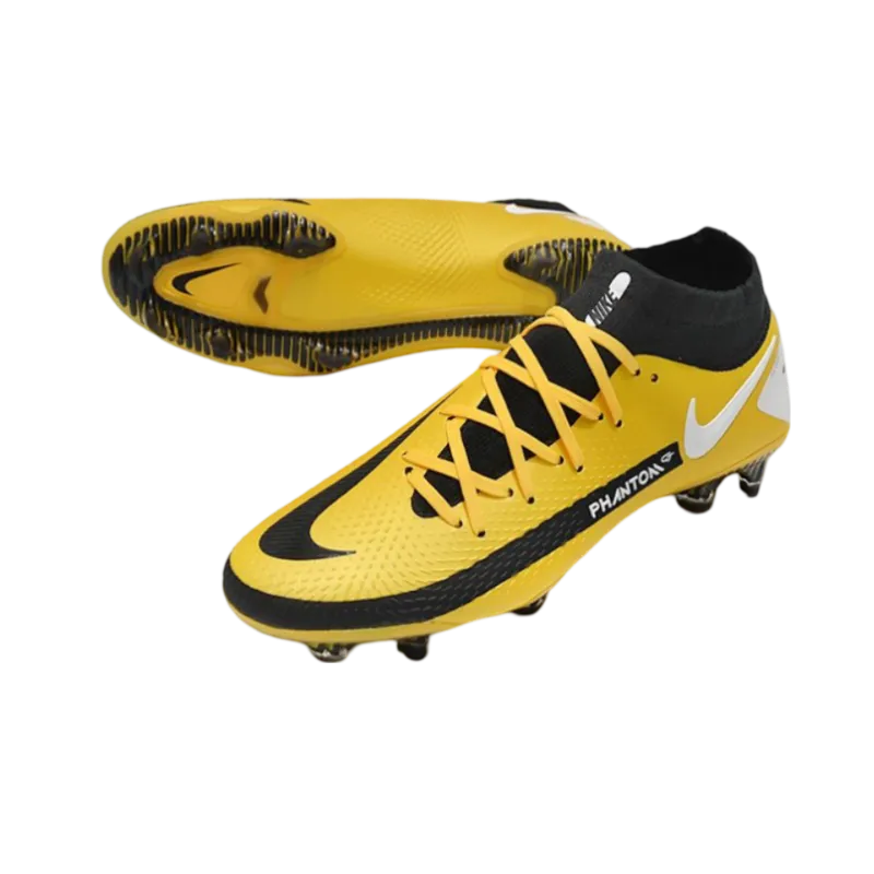 Nike Phantom GT Elite DF FG Yellow Black White - Goatkits Boots