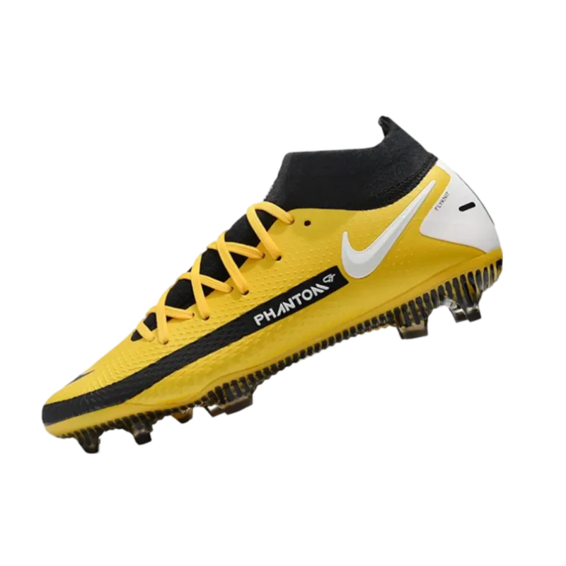 Nike Phantom GT Elite DF FG Yellow Black White - Goatkits Boots