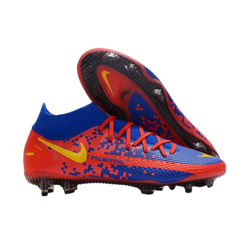 Nike Phantom GT Elite DF FG Red Bleu Yellow - Goatkits Boots