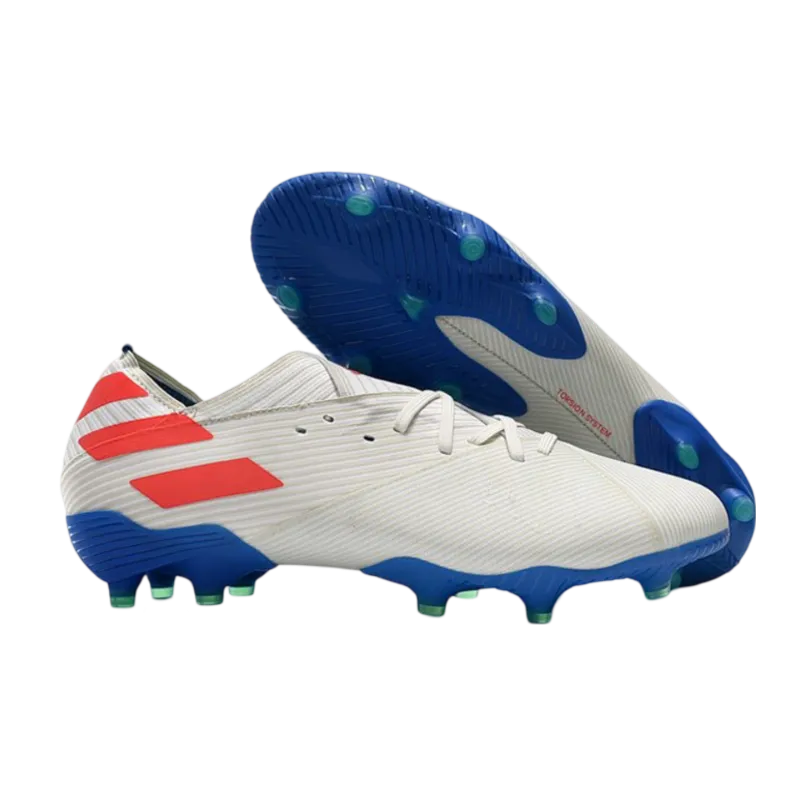 Adidas Nemeziz 19.1 FG Bold White Blue Red - Goatkits Boots