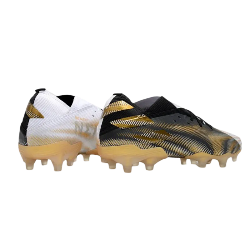 Adidas Nemeziz 19.1 FG Bold White Black Gold - Goatkits Boots