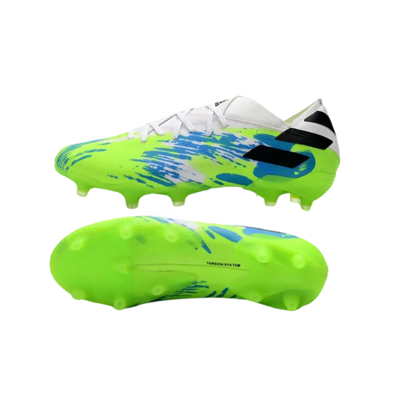 Adidas Nemeziz 19.1 FG Green White Blue - Goatkits Boots