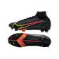 Nike Mercurial Superfly 8 Elite FG Black x Prism Black Yellow Red - Goatkits Boots