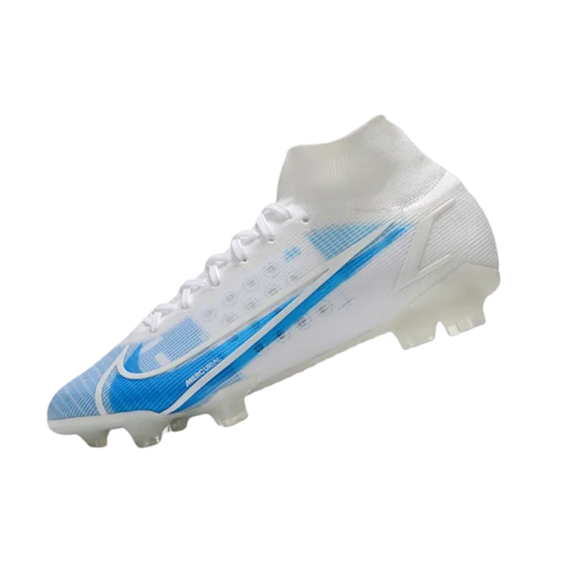 Nike Mercurial Superfly 8 Elite FG White Bleu - Goatkits Boots