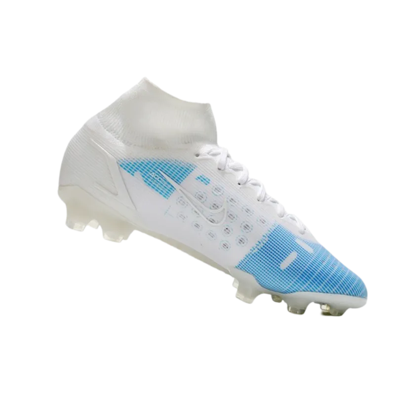 Nike Mercurial Superfly 8 Elite FG White Bleu - Goatkits Boots